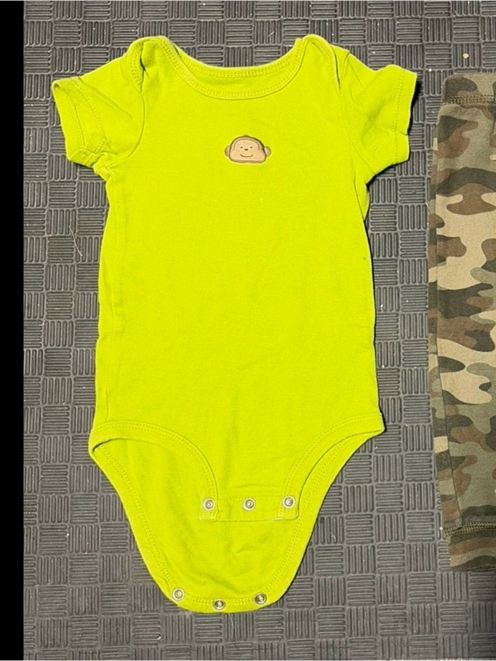 Carter's Lime Green Onesie shirt size 12m for baby boy